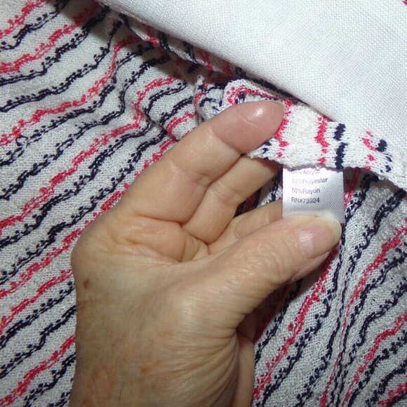 NWOT MING WANG SZ.PS, HERITAGE FIT MULTI ON WHITE JACKET - Picture 7 of 7